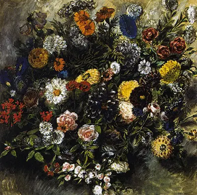 Bouquet of Flowers 1850 Eugene Delacroix